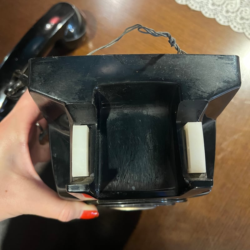 黒電話　金色ダイヤル　昭和レトロ 黒電話 レトロ アンティーク Yahoo!オークション -「ダイヤル式