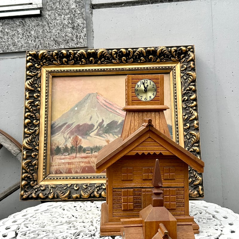 木製時計台の小抽斗 小引き出し 収納箱 (札幌時計台) | アンティーク