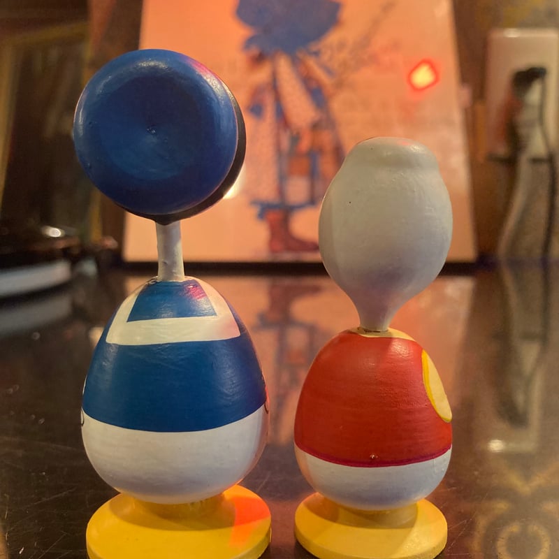 ディズニー ドナルドダック一家 木製こけし 6点セット | アンティーク