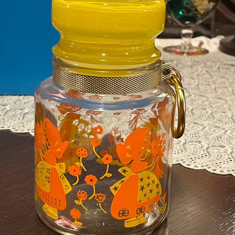 昭和レトロ アデリアグラスセット ポット 容器 GLASS WARE SET （箱 