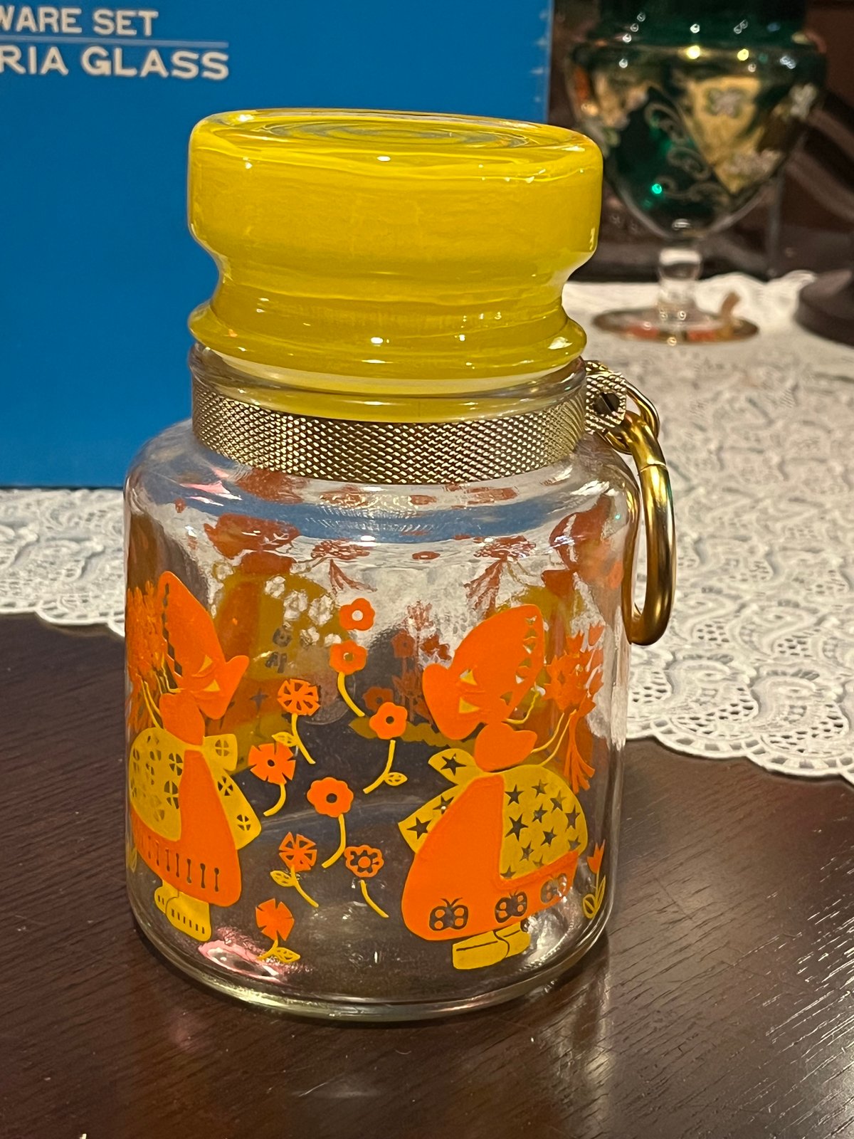 昭和レトロ アデリアグラスセット ポット 容器 GLASS WARE SET （箱
