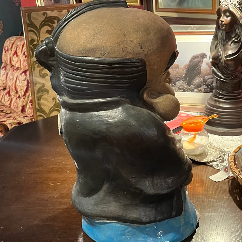 福助　置物　時代物 古い 福助人形 置物 福助 昭和レトロ 商売繁盛 福助 縁起物