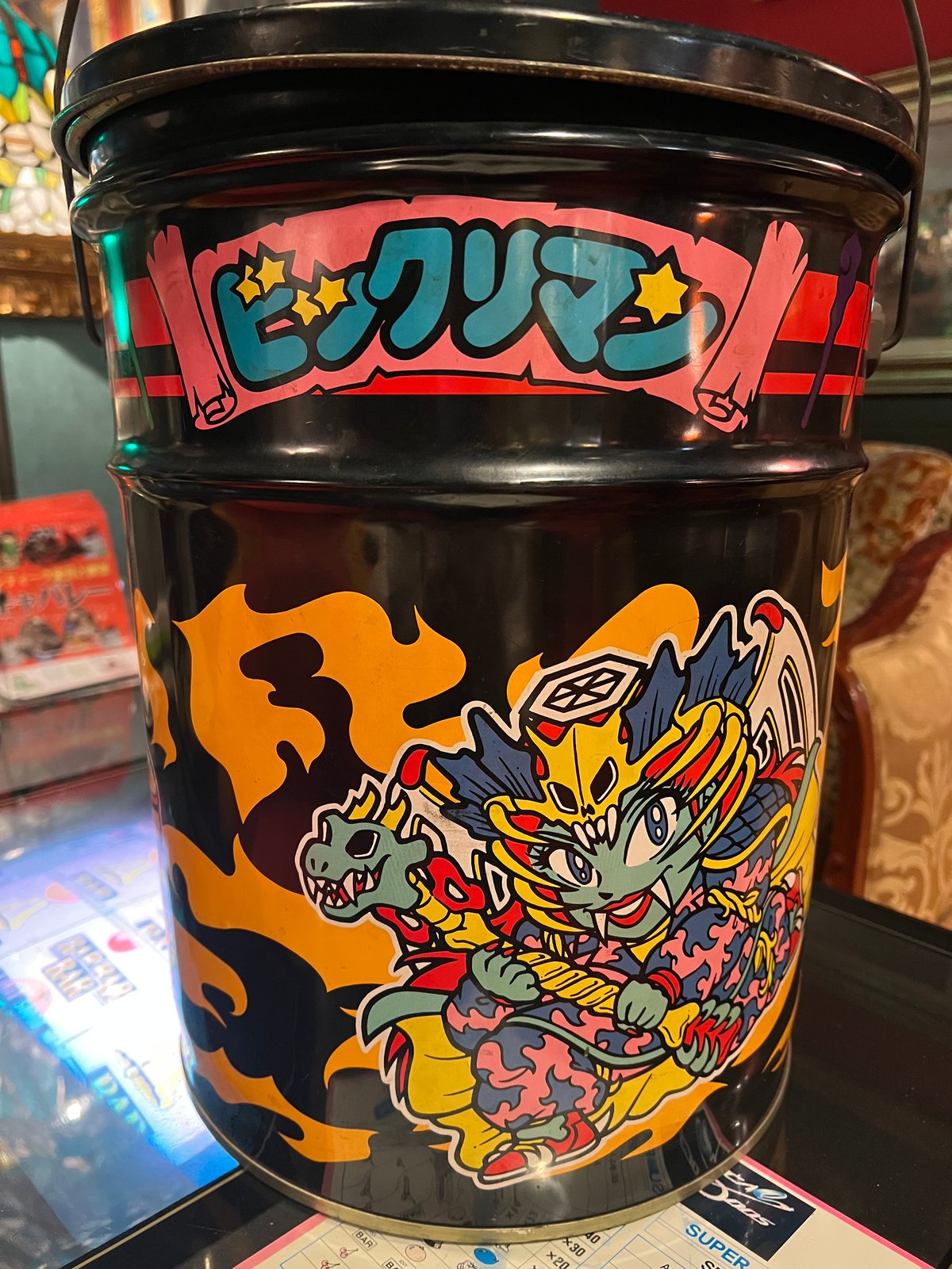 昭和レトロ】当時物！ビックリマンチョコのペール缶 | アンティーク