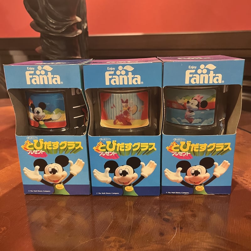 とびだすディズニーグラス 3セット | アンティーク家具と喫茶