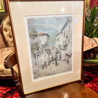 アンティーク絵画 油彩画 盧桄 呂光 女性像 | アンティーク家具と喫茶