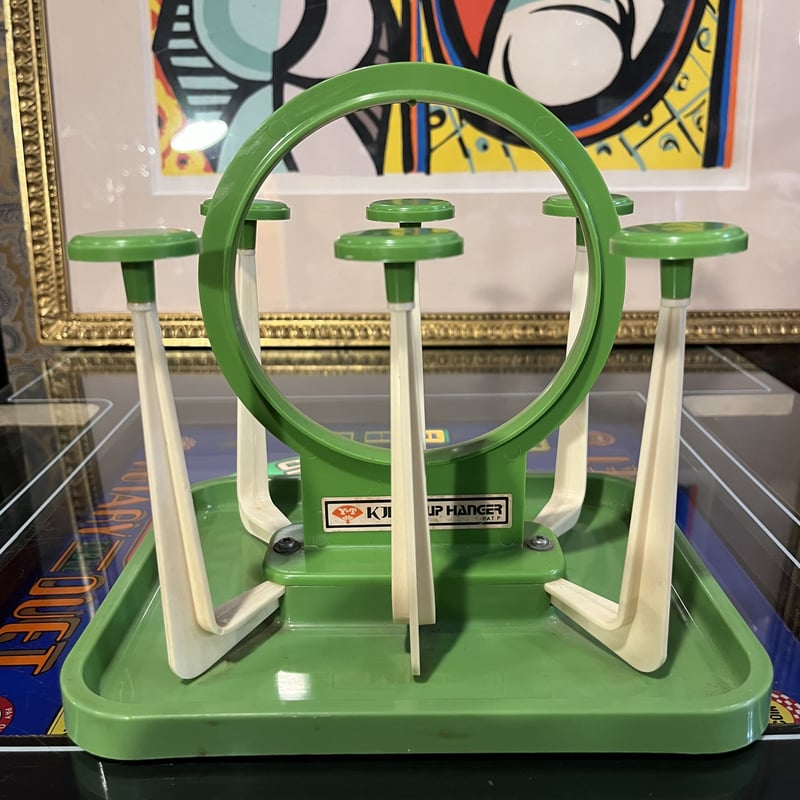 昭和レトロのコップ立て グリーンカラー！レトロポップ