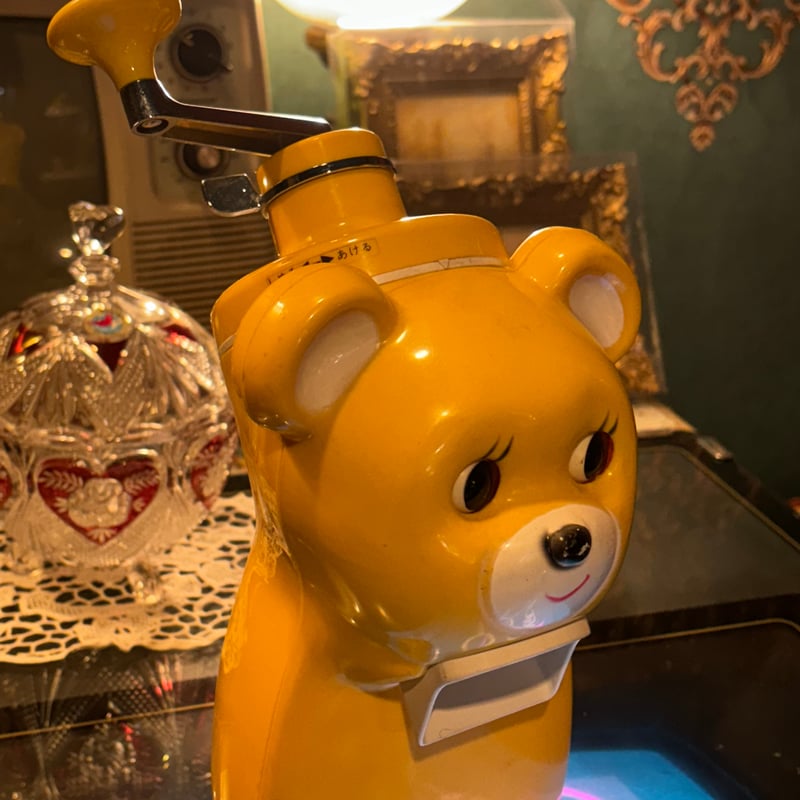 昭和レトロ きょろちゃん かき氷機(イエロー) | アンティーク 昭和レトロ きょろちゃん かき氷機(イエロー) | アンティーク