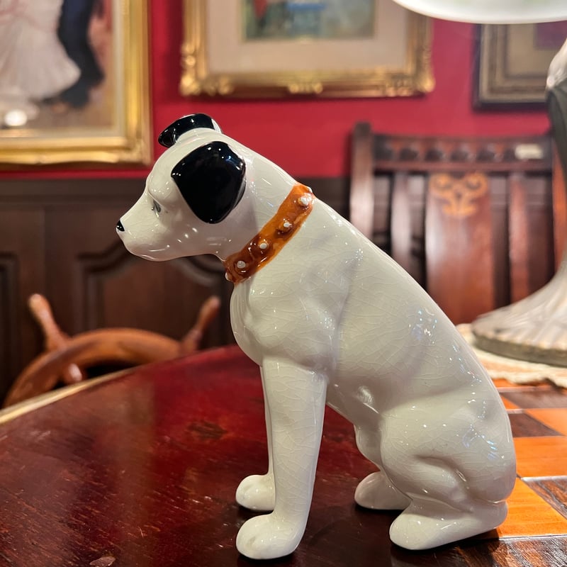 陶器のビクター犬 ニッパー君 | アンティーク家具と喫茶キャバレーの