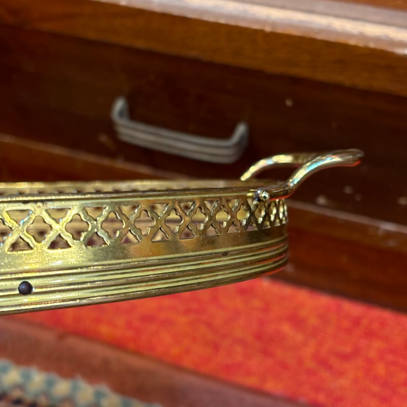 イタリア製 アンティーク象嵌トレイ | アンティーク家具と喫茶