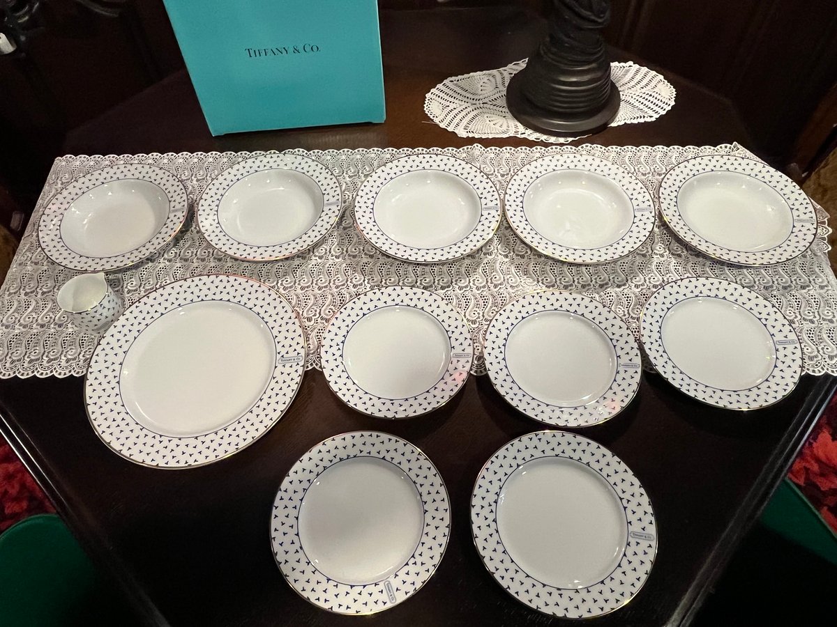 ティファニー　アンバーサンド　食器セット　5点新品 ティファニー アンバーサンド 食器セット 5点新品