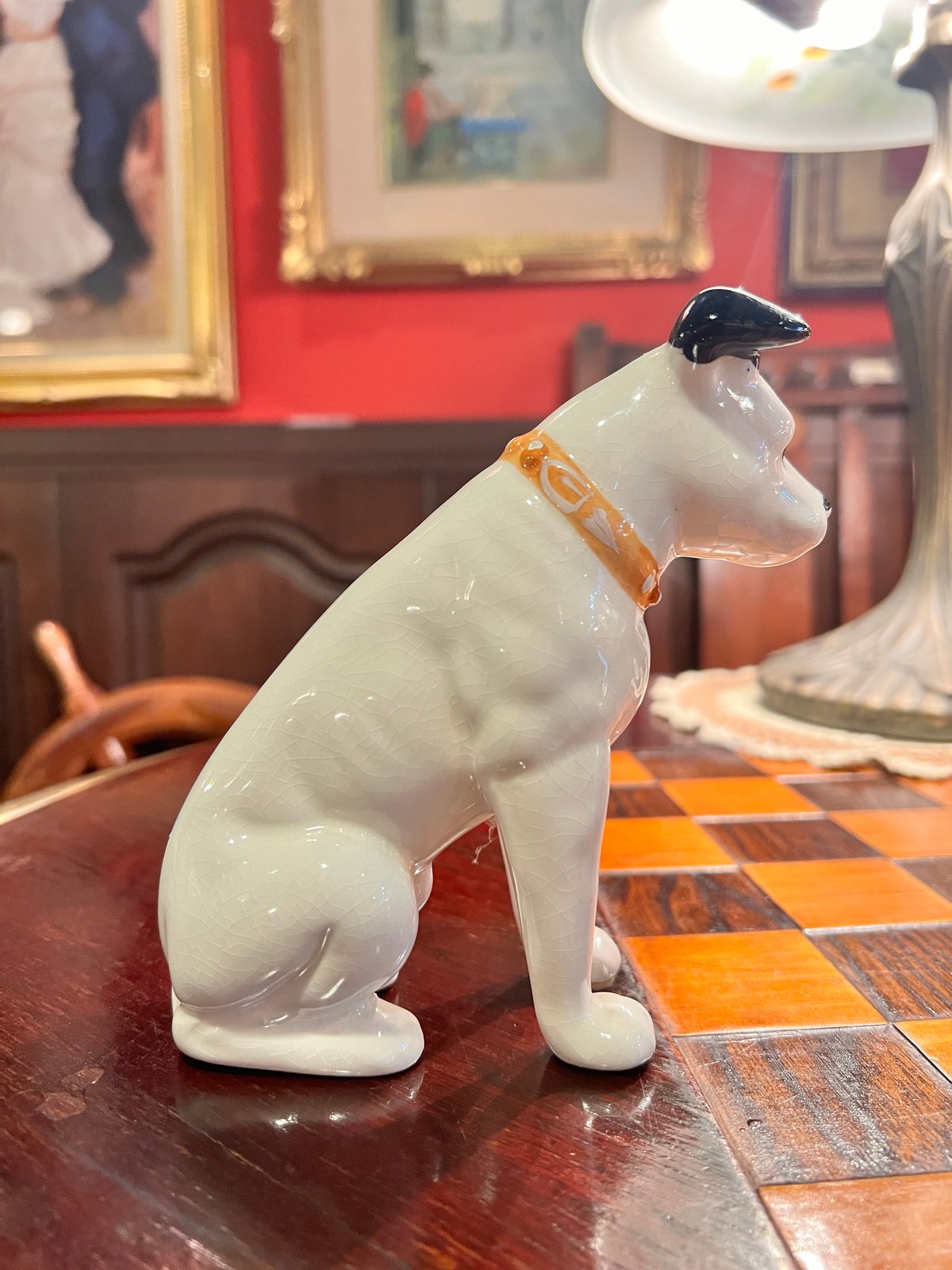陶器のビクター犬 ニッパー君 | アンティーク家具と喫茶キャバレーの
