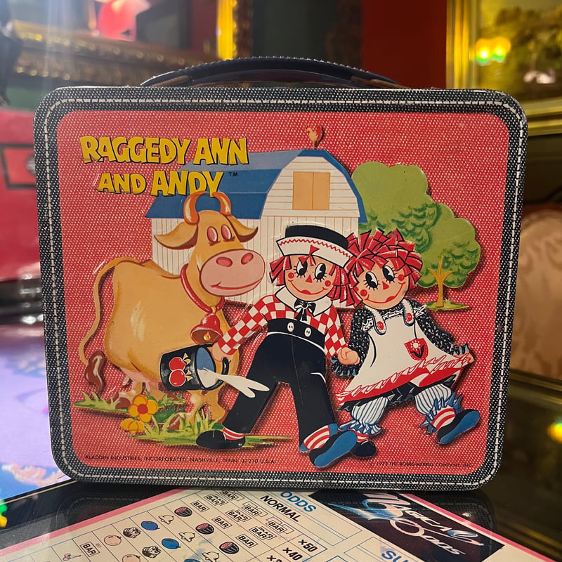 ラガディアン&アンディ1973年 ブリキランチボックス 缶ケース