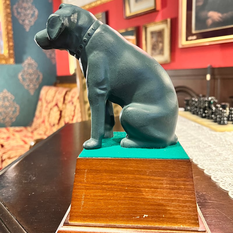 1961年製 ビンテージ 木製犬の置物 ダークブラウン 1961年製