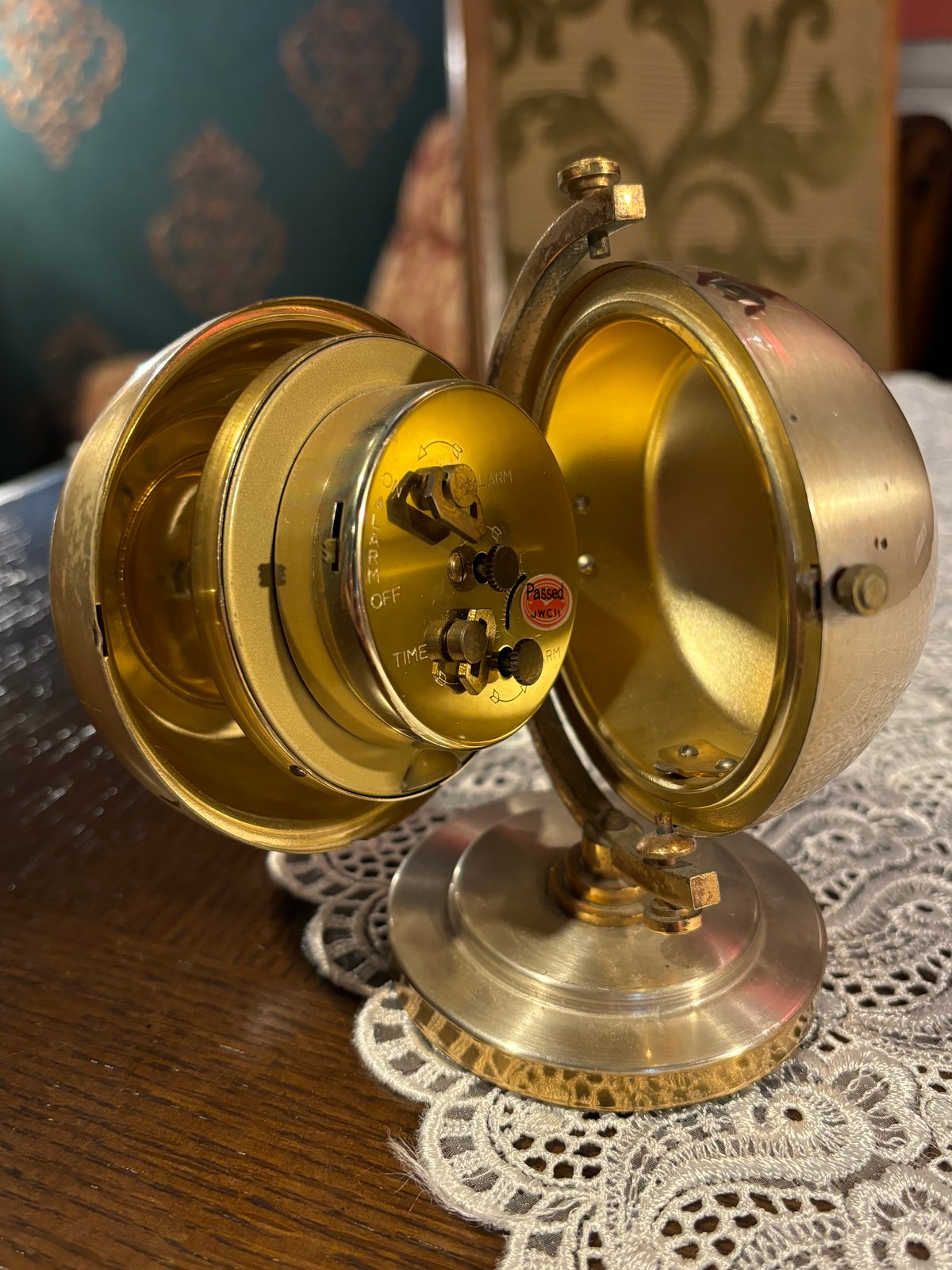 東京時計製造銅製置き時計アンティークビンテージ【ジャンク品】