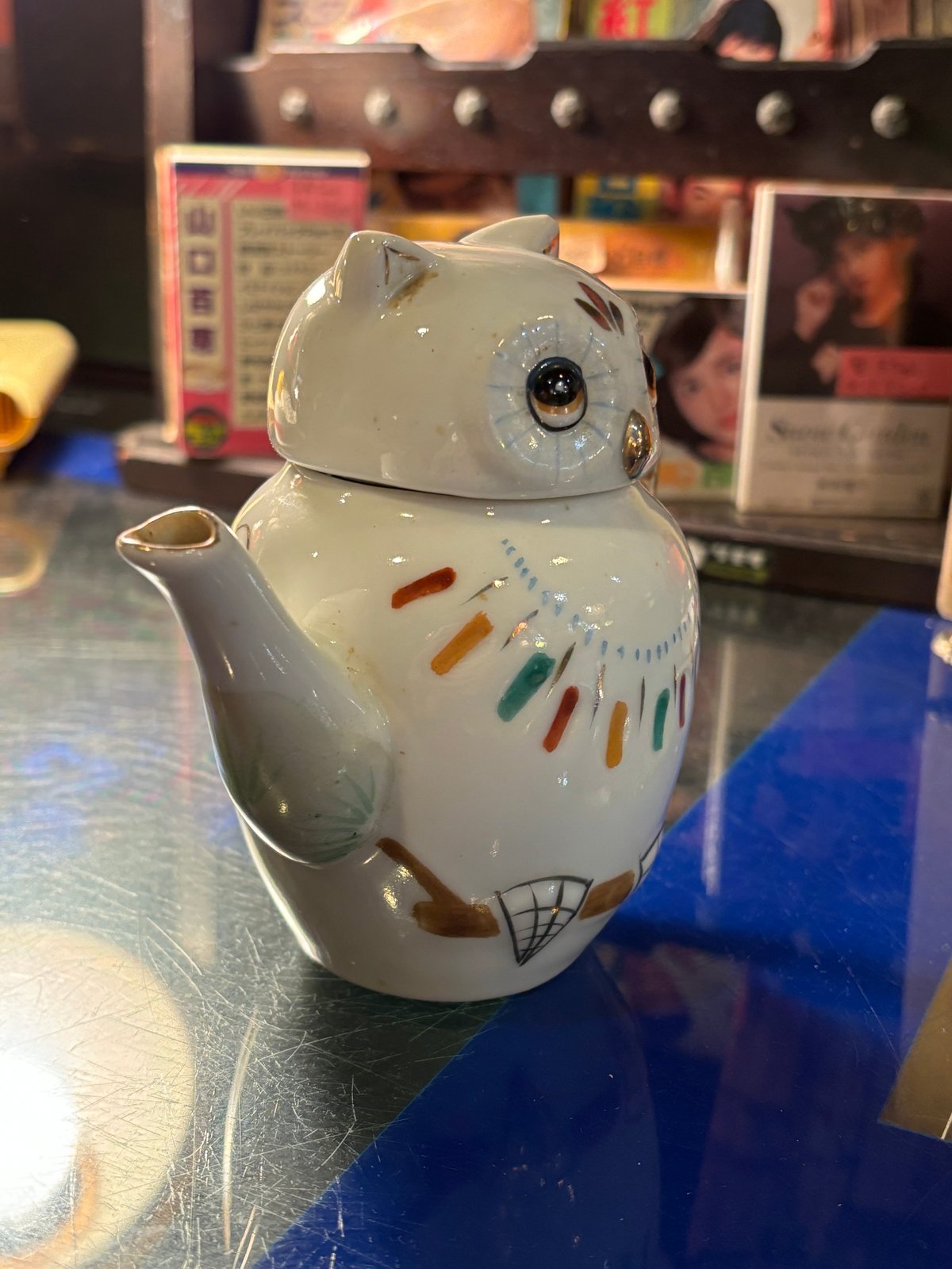アンティーク フクロウ装飾 ティーポット 【公式通販】