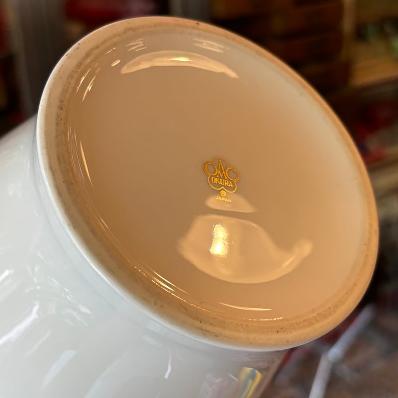 大倉陶園　ネムノキ花瓶　珍品希少 大倉陶園 OKURA ネムノキ 花瓶 | アンティーク家具と喫茶キャバレーの