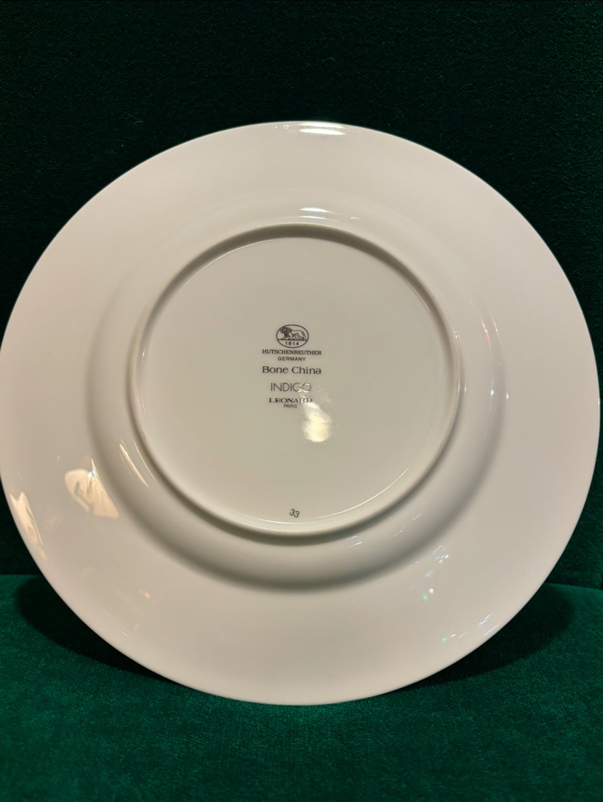 ドイツ製 Hutschenreuther Bone China INDIGO LEONARD