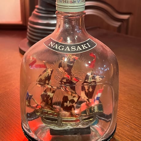 アンティーク　ニッカウヰスキー 瓶　NAGASAKI 長崎　ガラスボトルシップ　箱付き