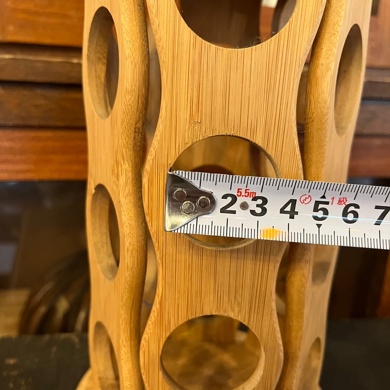 CAPITAL 回転式木製スパイスボトルホルダー アロマオイルホルダー