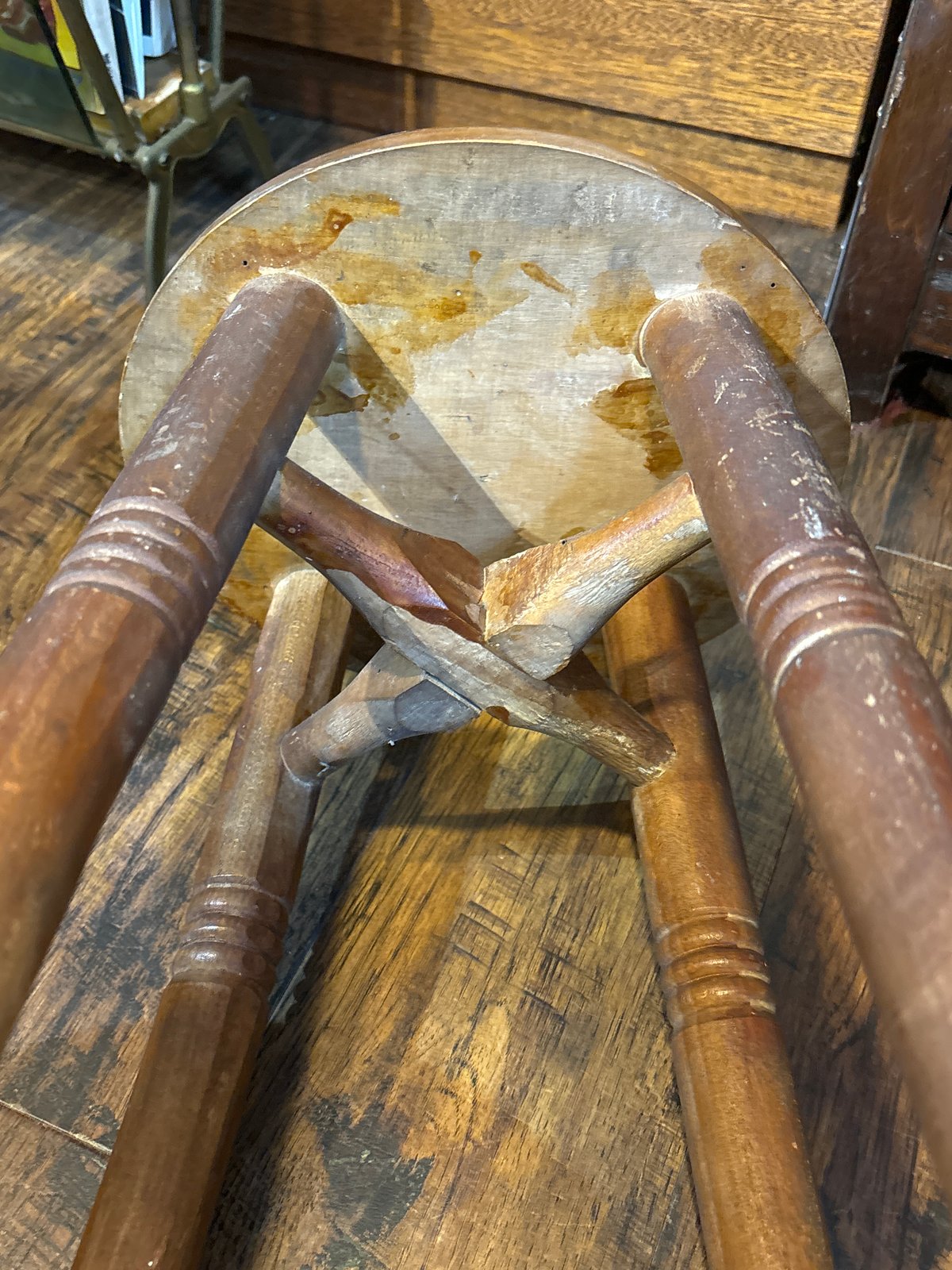 ヴィンテージ 木製座椅子 丸イス いす スツール | アンティーク
