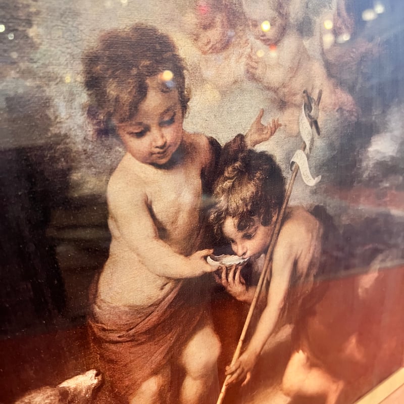 ムリーリョ 「貝殻の子供たち」複製絵画 | アンティーク家具と喫茶