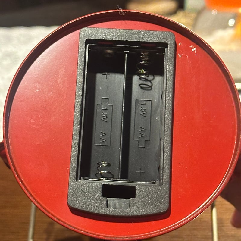 レトロ 電池式ランタン レッド | アンティーク家具と喫茶キャバレーの