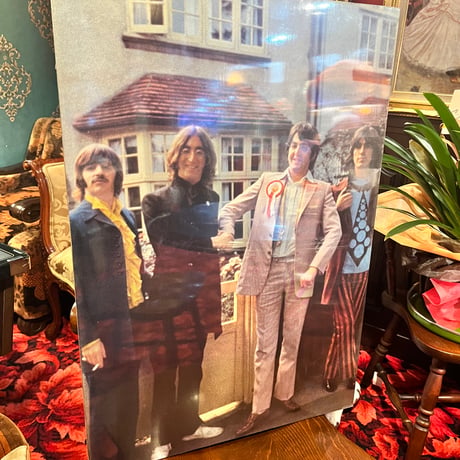 【時物】 BEATLES ビートルズ 木板パネルポスター