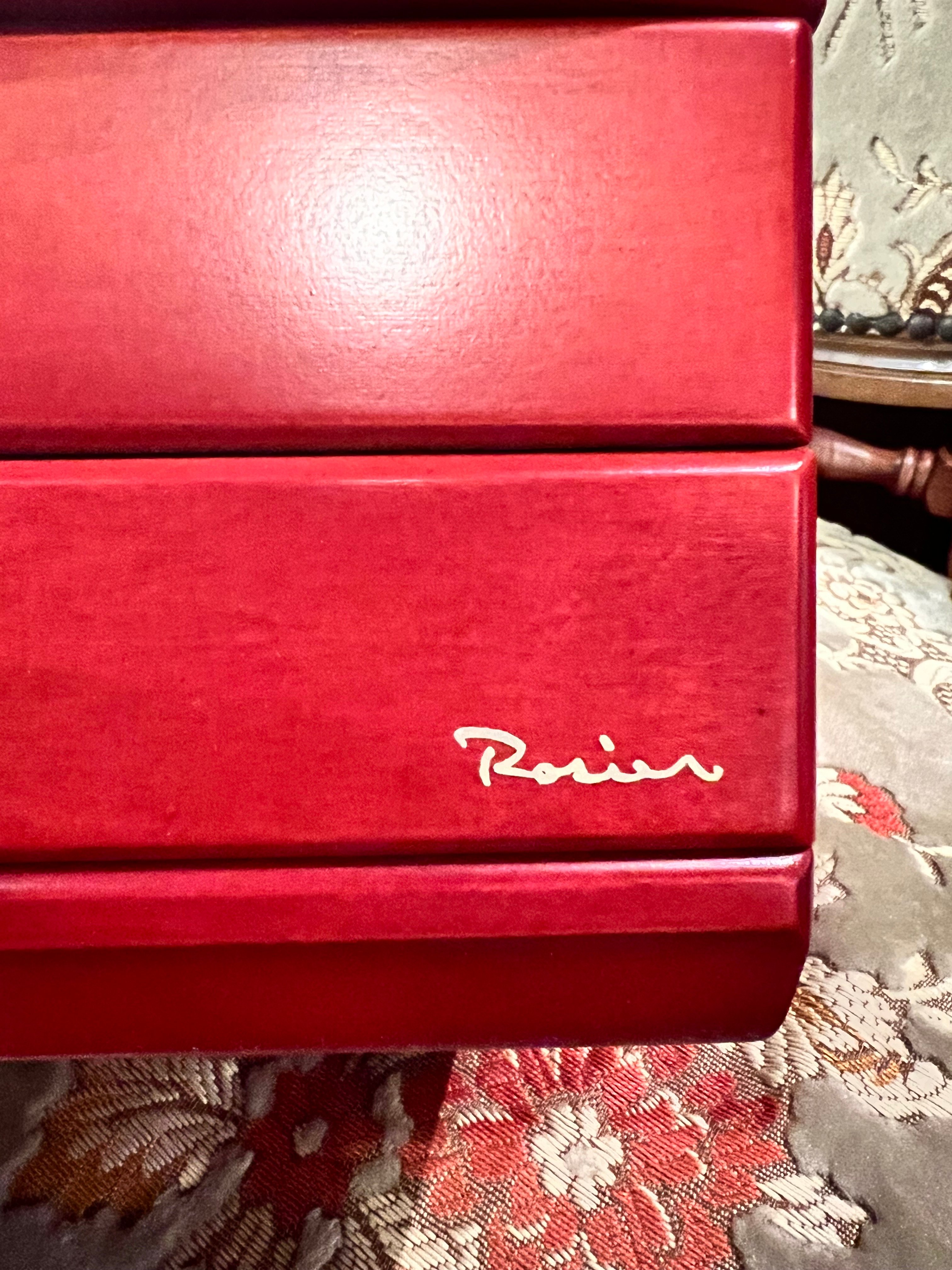 【希少・完売品】ロジエ（Rosier）牛革製 ハウスジュエリーケース クリスマス Rosier（ロジエ）ジュエリーボックス | アンティーク家具と喫茶