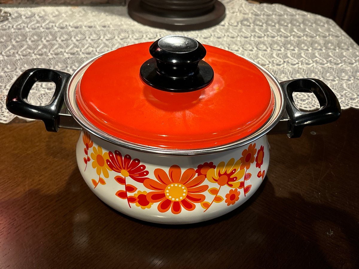 昭和レトロ ミッチホーロー 片手・両手鍋セット | アンティーク