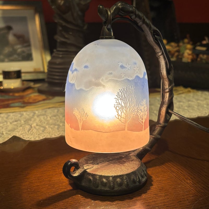 こもれびガラス工房 宙吹きガラスランプ (電球別売り) ※参照