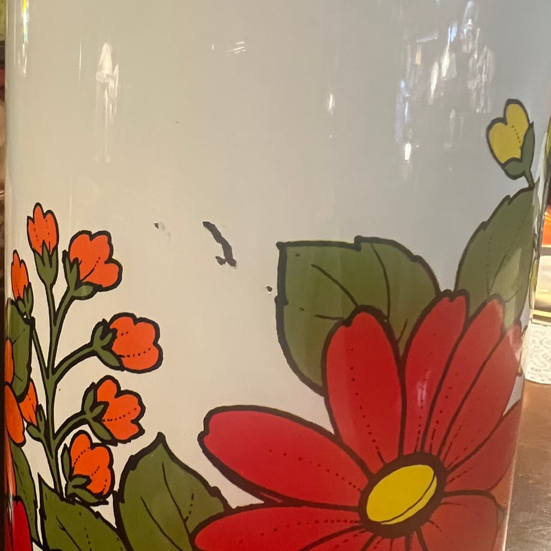 昭和レトロ】ピーコック花柄魔法瓶（箱なし） | アンティーク家具と