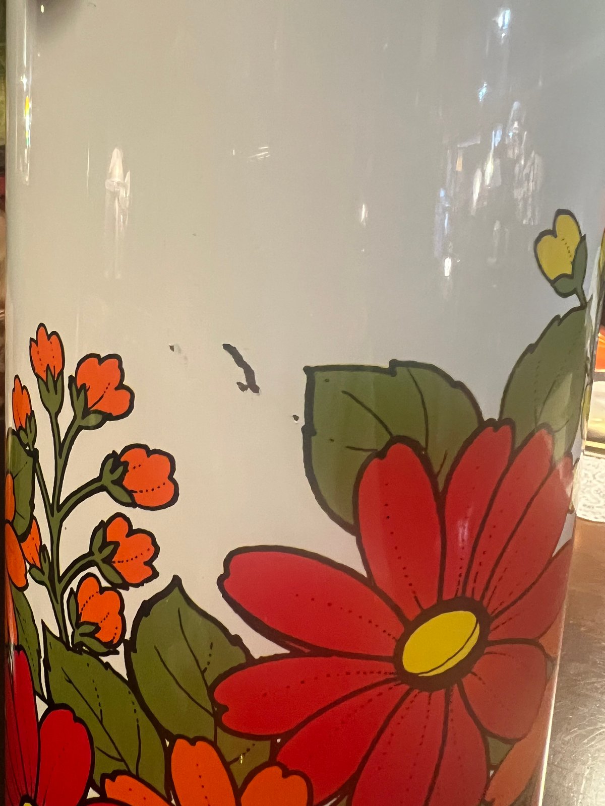 昭和レトロ】ピーコック花柄魔法瓶（箱なし） | アンティーク家具と