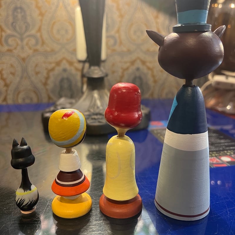 ディズニーピノキオ まんがこけし4体セット（箱あり） | アンティーク