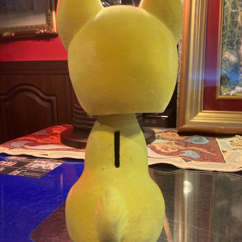 昭和レトロ首振り猫ちゃん貯金箱 | アンティーク家具と喫茶キャバレー