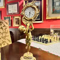 アンティーク・古い精工舎（SEIKO/セイコー）大理石台のゼンマイ式