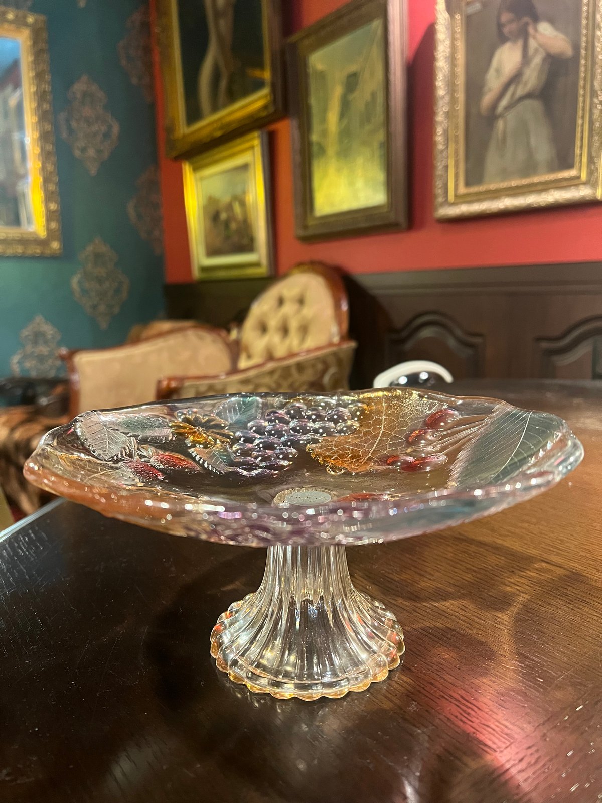 昭和レトロ】SOGA フルーツ柄ガラス皿 | アンティーク家具と喫茶