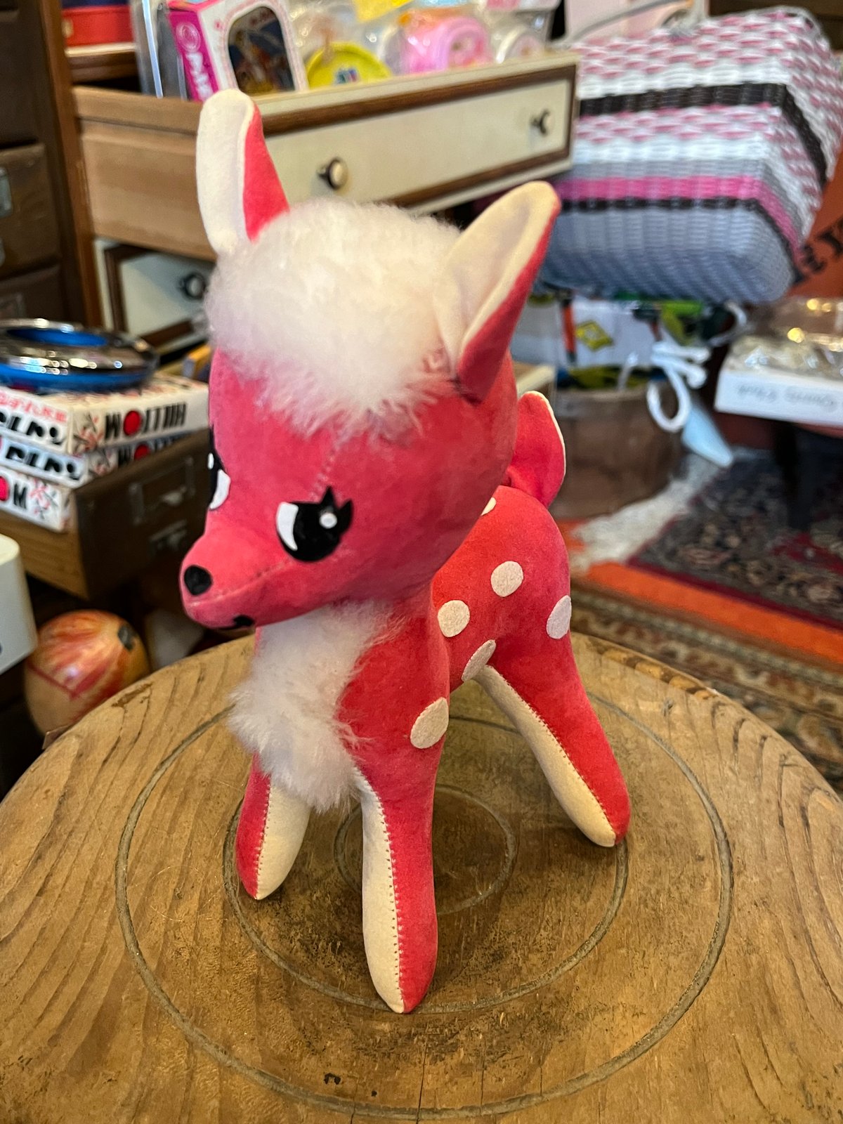 種名 日本鹿の角】オリジナル彫刻 ⭐️昭和レトロなバンビちゃん