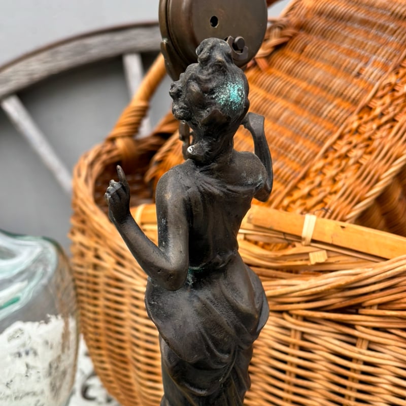 【フーミンママ】アンナ⭐︎ローラ　ブロンズ像 銅像 大理石台 置物 フーミンママ】アンナ⭐︎ローラ ブロンズ像 銅像 大理石台 置物