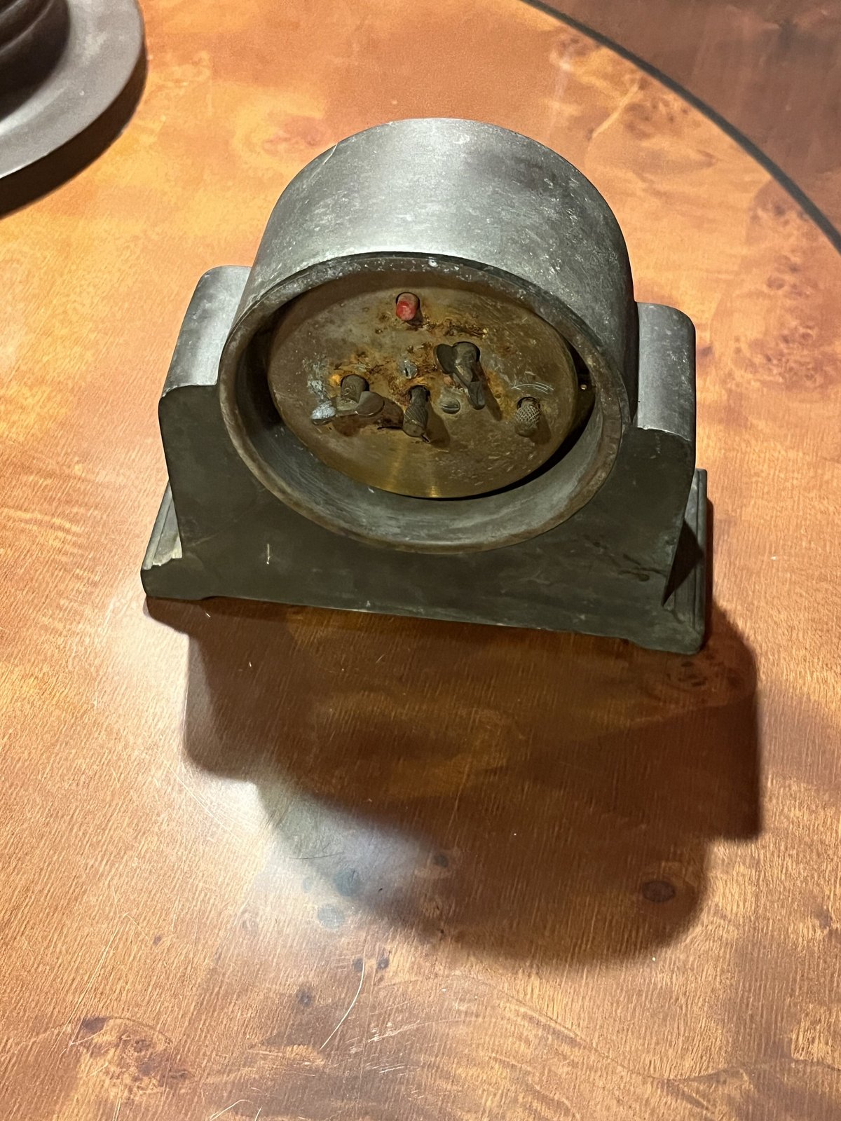 金属製精工舎の置き時計 （ジャンク品） | アンティーク家具と喫茶