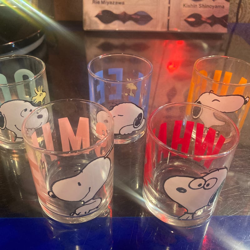 佐々木ガラススヌーピーグラスセット5個入りセット | アンティーク家具
