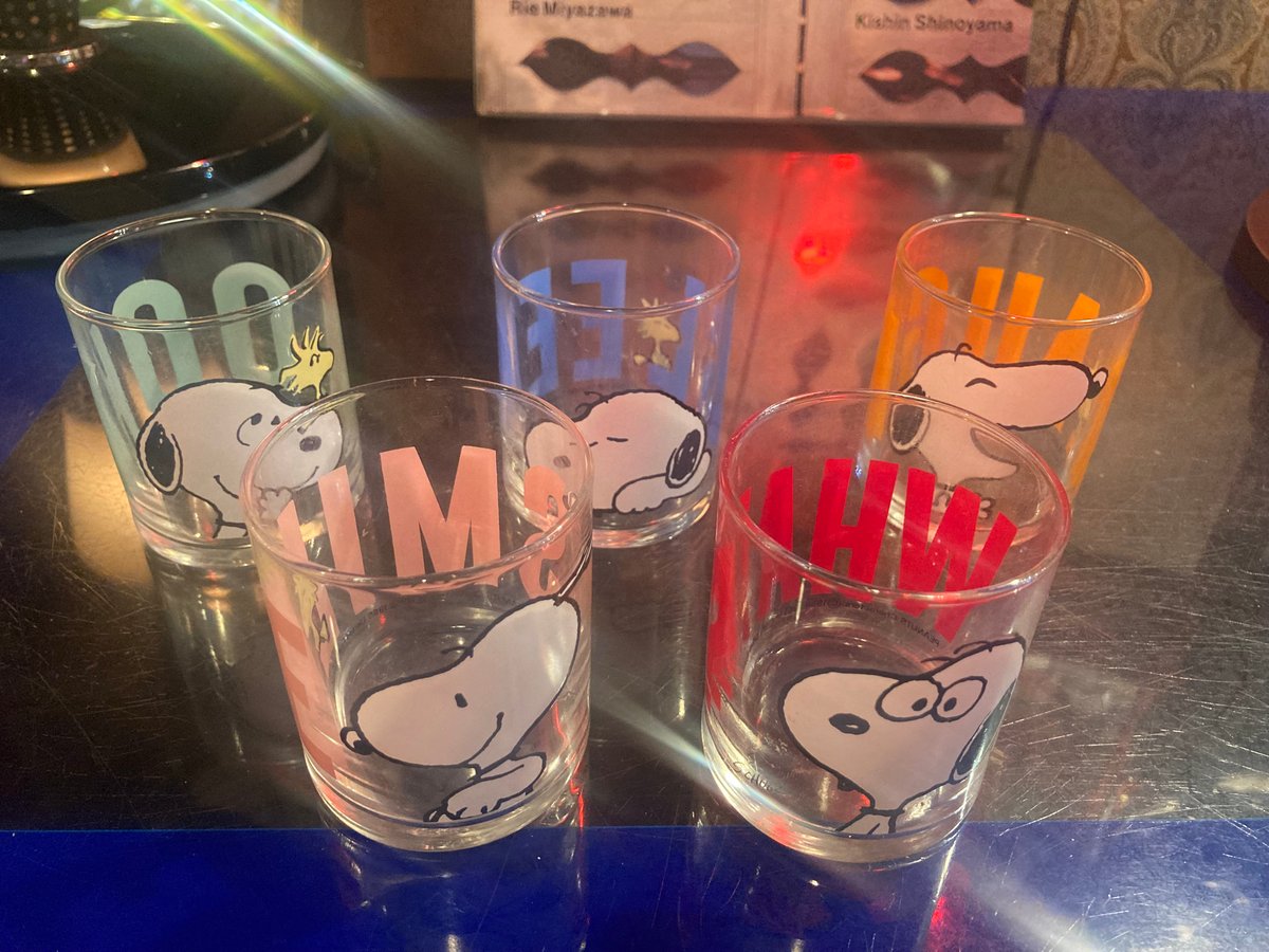 佐々木ガラススヌーピーグラスセット5個入りセット | アンティーク家具