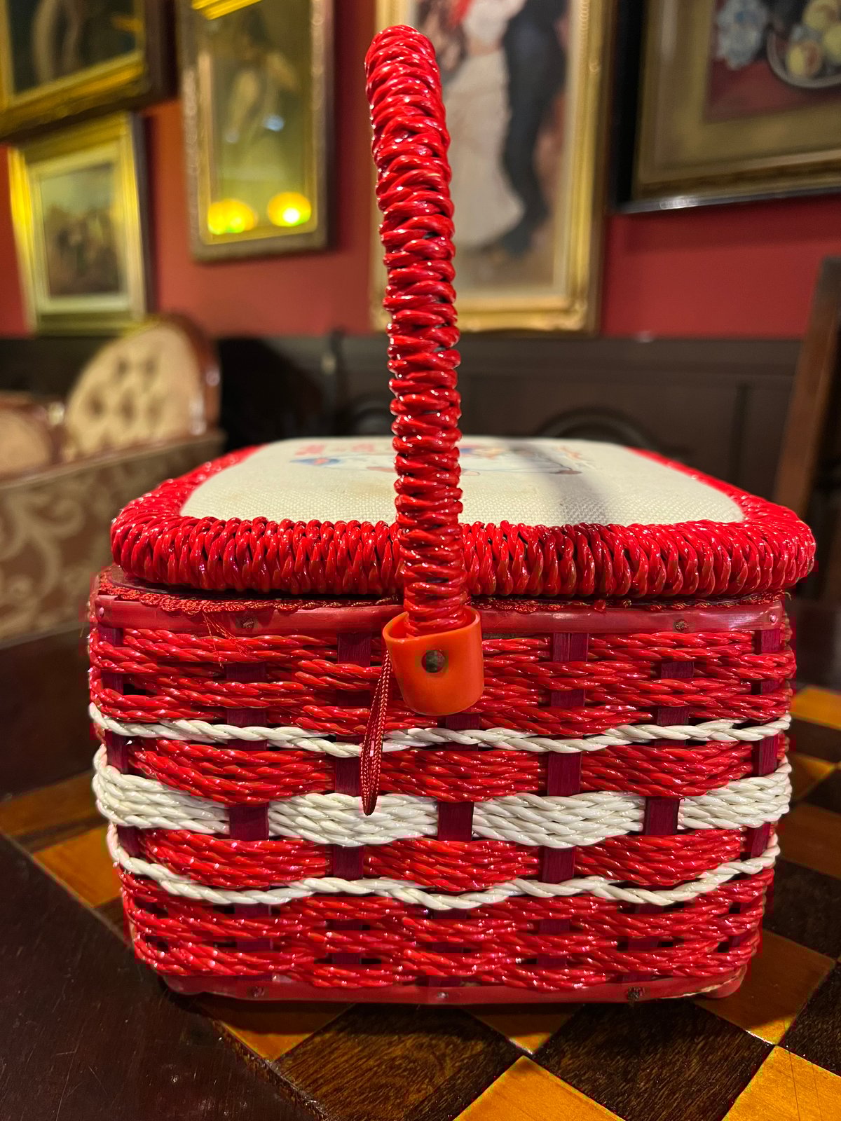 昭和レトロ　裁縫箱 昭和レトロ】裁縫箱 | アンティーク家具と喫茶キャバレーの