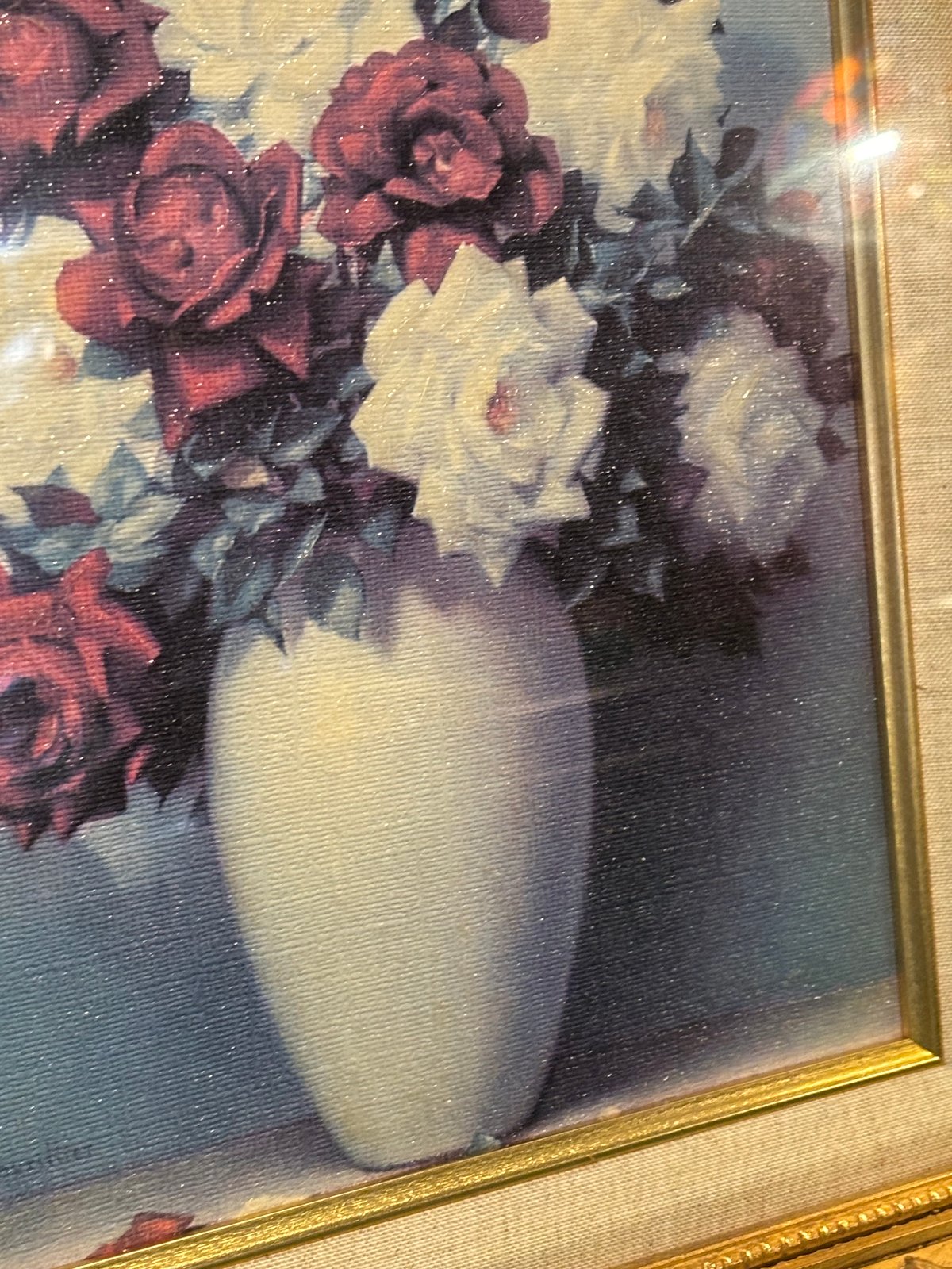 薔薇の絵画 高級額縁 | アンティーク家具と喫茶キャバレーの 薔薇の絵画 高級額縁 | アンティーク家具と喫茶キャバレーの
