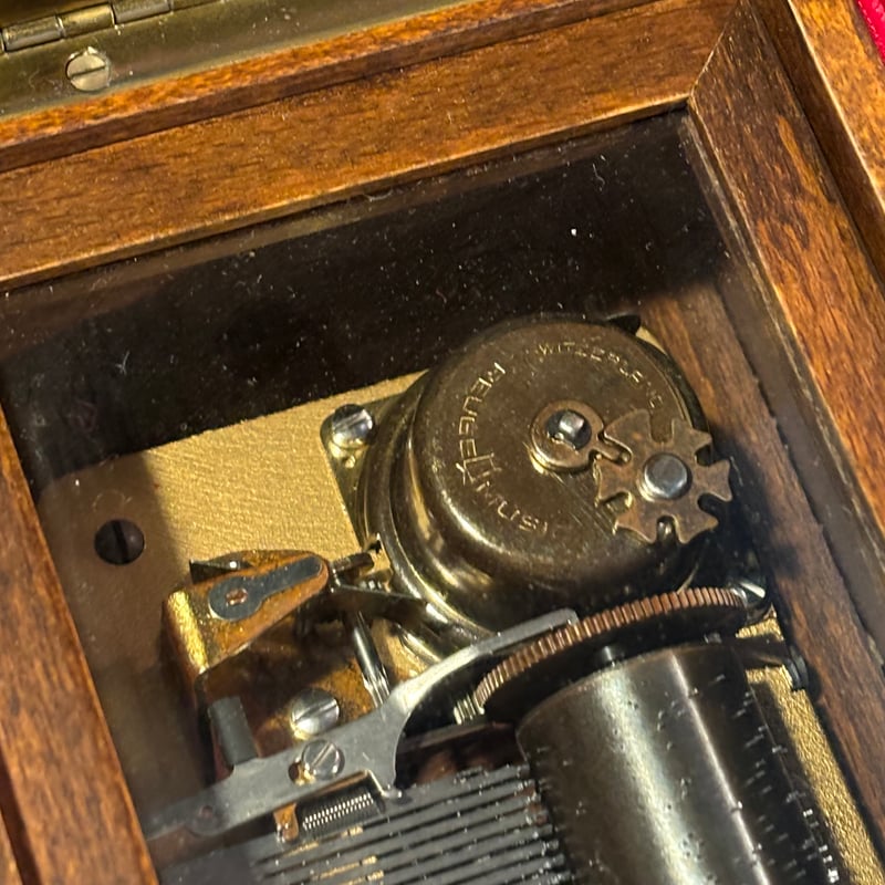 REUGE ピアノ型オルゴール イタリア製 リュージュ 72弁 象嵌 ピアノオルゴール(Reuge