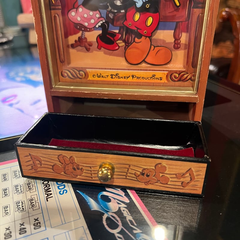 ジャンク品】ミッキーマウスのオルゴール | アンティーク家具と喫茶