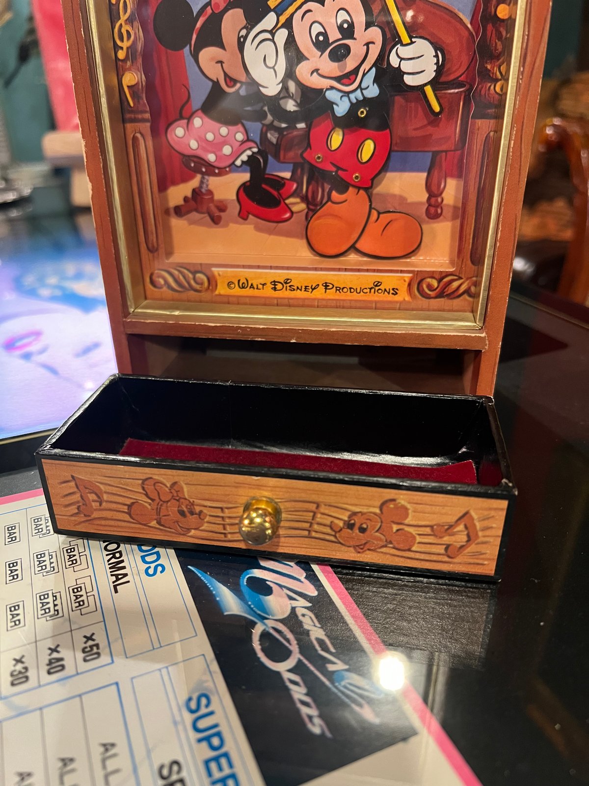 ミッキーマウス アンティークオルゴール ジャンク品】ミッキーマウスのオルゴール | アンティーク家具と喫茶