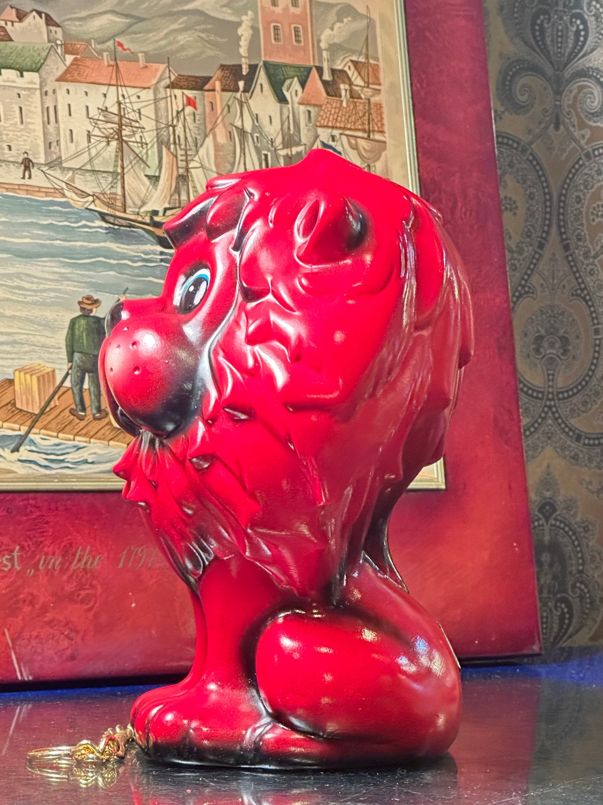 陶器製 ライオン 貯金箱 きたたかし by SHINTO | アンティーク家具と