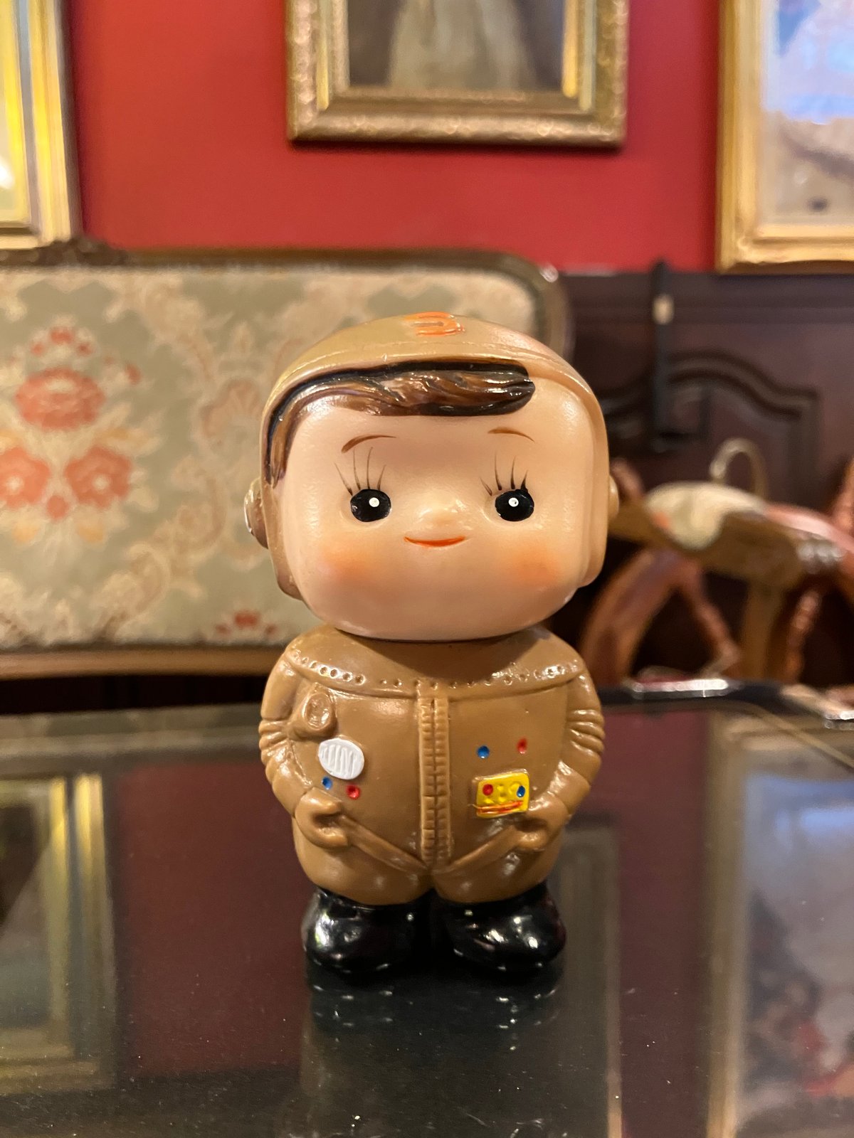 滋賀銀行　ソフビ　しがちゃん しがちゃん人形 貯金箱 滋賀銀行 ソフビ | アンティーク家具と喫茶