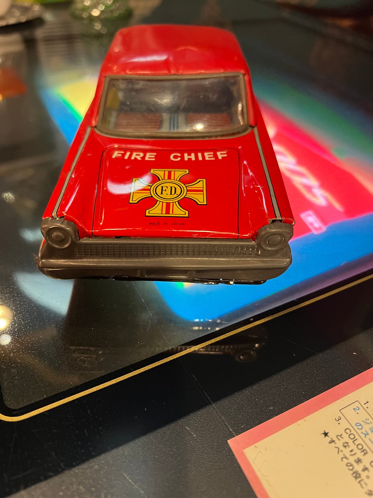 【希少】 寺井商店 ブリキ ファイヤーチーフカー 希少】 寺井商店 ブリキ ファイヤーチーフカー