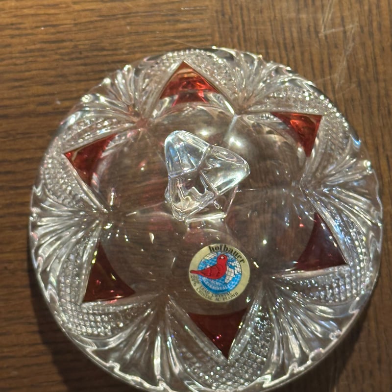 ホフバウアー（HOFBAUER) クリスタルキャンディポットドイツ製